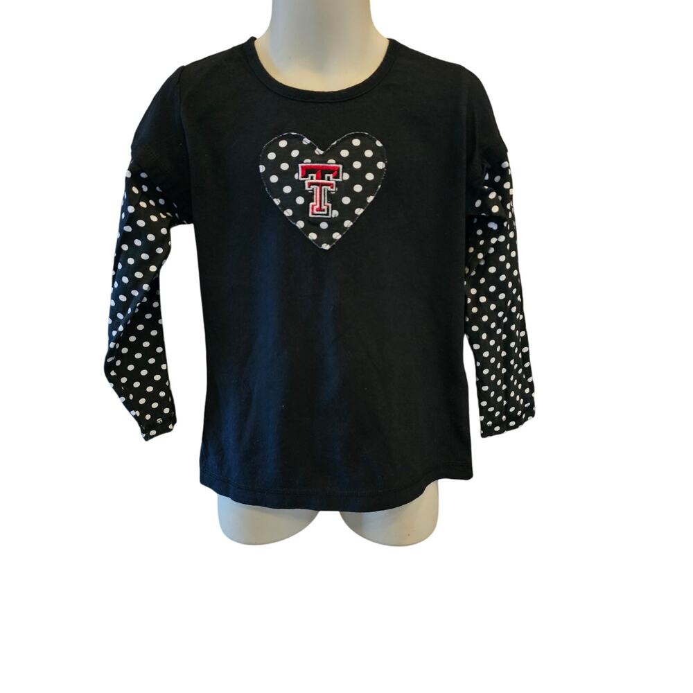 Gant 3T - 4T Texas Tech Red Raiders game day long sleeve shirt top girls ^